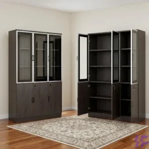 Executive wooden filing cabinet with lockable drawers, spacious storage compartments, and durable premium finish, elegant office organization solution for secure document filing in Kenya