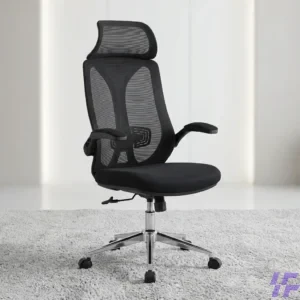 Ergonomic high-back office chair with adjustable lumbar support, cushioned seating, and breathable design, comfortable executive chair for long working hours in office and home workspaces in Kenya