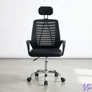 Headrest office chair with ergonomic high-back support, adjustable headrest, and cushioned lumbar comfort, professional seating solution for long working hours in office and home workspaces in Kenya