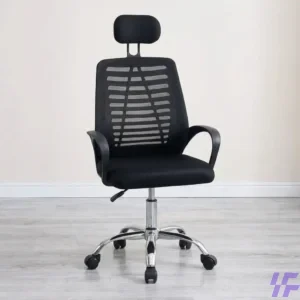 Headrest office chair with ergonomic high-back support, adjustable headrest, and cushioned lumbar comfort, professional seating solution for long working hours in office and home workspaces in Kenya