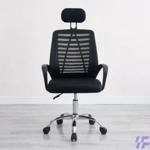 Headrest office chair with ergonomic high-back support, adjustable headrest, and cushioned lumbar comfort, professional seating solution for long working hours in office and home workspaces in Kenya
