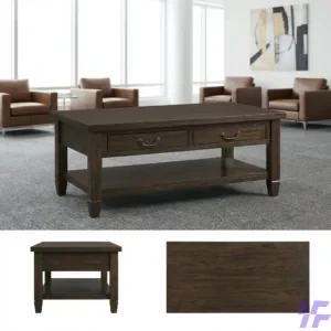 Rectangular coffee table with modern durable design and spacious tabletop, stylish center table ideal for office lounges, reception areas, and contemporary living spaces in Kenya