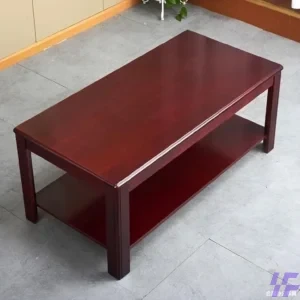 Mahogany executive coffee table with premium wooden finish, spacious tabletop, and sturdy elegant design, stylish center table for executive offices, reception lounges, and corporate spaces in Kenya.