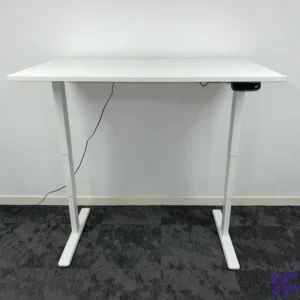 120cm electric adjustable table with motorized height adjustment, spacious durable work surface, and ergonomic sit-stand design, ideal for modern offices and home workspaces in Kenya.