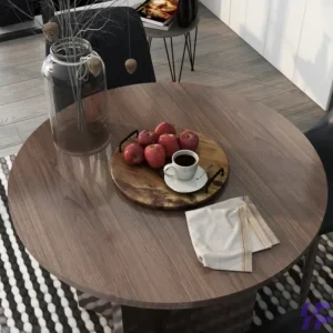 Round meeting table with spacious durable tabletop and sturdy modern base, collaborative office furniture ideal for team discussions, boardroom meetings, and professional workspaces in Kenya.