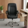 Mid-Back Leather Office Chair