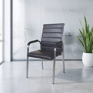 Executive Ribbed Guest Chair - modern padded visitor chair for boardrooms and reception in Nairobi Kenya
