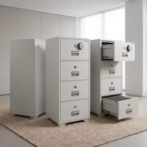 Fortress 4-Drawer Digital Safe - secure office filing cabinet with digital lock for offices in Nairobi Kenya