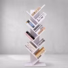 8-Tier Tree Bookshelf White